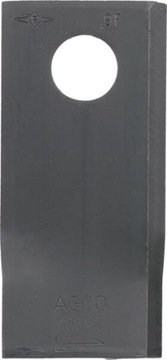 Nożyk kosiarki rotacyjnej lewy 106x48x4mm fi 19mm do Fella 122329KR