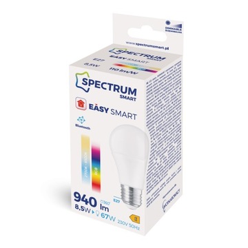 Easy Smart Bluetooth Mesh — светодиодная лампа E27 RGB-CCT BLE E27 8,5 Вт