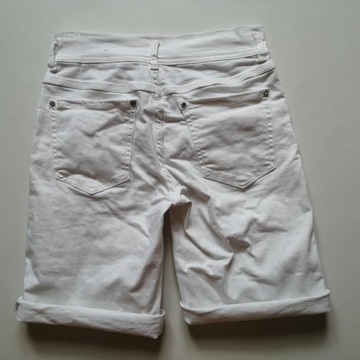 DENIM krótkie spodenki jeans białe r.38