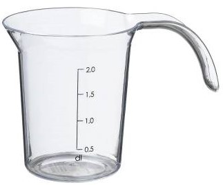 Кувшин с измерением измерения 0,2 л Palermo Plast Team
