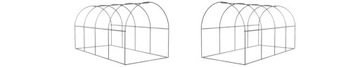 ЗАМЕННАЯ КОНСТРУКЦИЯ Для фольгированного садового туннеля 10 м² 4x2,5x2 м / вольера для кошек