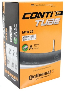 Трубка Continental MTB 26 x 1,75 дюйма — 2,5 дюйма с автоматическим клапаном 40 мм, 47/62-559