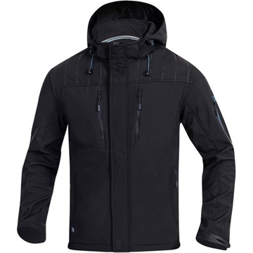Męska Kurtka Softshell Jesień Zima z polarem Ardon 4TECH czarna H9315/L