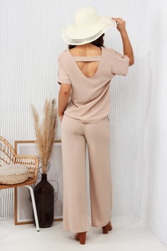 ЖЕНСКАЯ БЛУЗКА SET TOP БРЮКИ ЖЕНСТВЕННЫЙ МОДНЫЙ СВОБОДНЫЙ КОСТЮМ ЦВЕТА