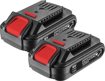 GRAPHITE ENERGY+ 2 АККУМУЛЯТОРА 18В 2,0Ач + зарядное устройство