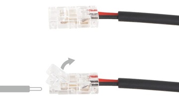 ZŁĄCZKA PRO D MINI DO TAŚM LED COB 8MM GNIAZDO DC 2.1/5.5