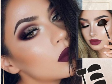 НАБОР СИЛИКОНОВЫХ ШАБЛОНОВ ДЛЯ ОКРАШИВАНИЯ ВЕК