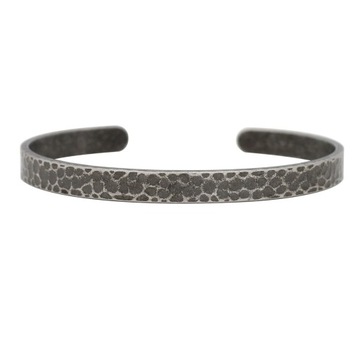 Handmade Hammered Stainless Steel Cuff Bangle 4 Size Customize Personalized