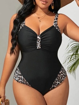 ЦЕЛЫЙ ЛЕОФРОВЫЙ КУПАЛЬНИК БОЛЬШИХ РАЗМЕРОВ РАЗМЕР 52 (PS16-4)