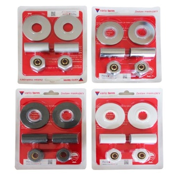 Набор хромированных масок + зажимы GZ 1/2 x Cu 15