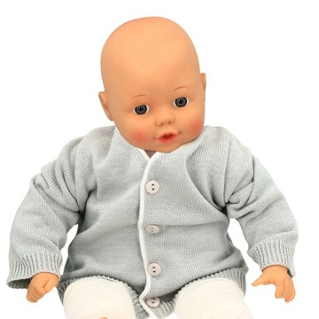 SWETER SWETEREK szary 80cm CHRZEST