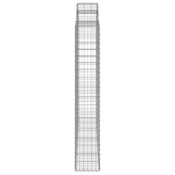 Kosze gabionowe, 10 szt, 200x50x180/200cm, galwanizowane żelazo Lumarko!