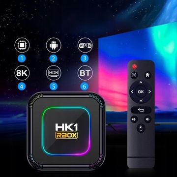SMART BOX TV 8K 4K ANDROID 13 WIFI 6 BLUETOOTH 5.0 НАСТРОЙКА ТВ 4+128G