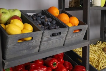 Полка для ящиков, бутылок, овощей ЛСР, 6 полок, Серый