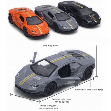 Модель автомобиля из сплава 1:32 прочная, яркая,