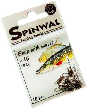 AGRAFKA z KRĘTLIKIEM nr16 - 10kg SPINWAL 10szt