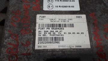 55204203 JEDNOTKA FIAT DOBLO I 1.6 16V
