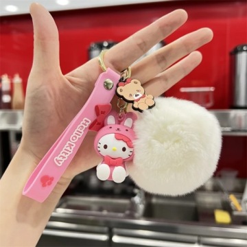 Брелок-брелок-кулон Куроми, Циннаморолл с аксессуаром