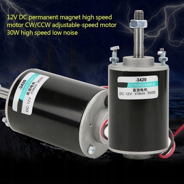 SILNIK SZCZOTKOWY 12V/24V XD-3420 3500RPM