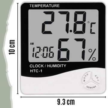 МЕТЕОСТАНЦИЯ ПОГОДНАЯ КОМНАТА ТЕРМОМЕТР ГИГРОМЕТР ЧАСЫ МЕТЕО БУДИЛЬНИК