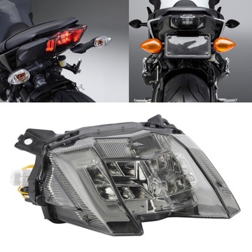 Мотоциклетный светодиодный задний фонарь с дымчатыми линзами, высокая яркость