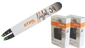 PROWADNICA STIHL 35CM 1,3 3/8 + 2xŁAŃCUCH ORYGINAŁ