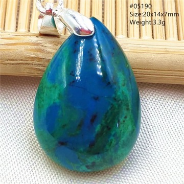 Natural Green Blue Azurite Malachite Chrysocolla Pendant Jewelry Jade