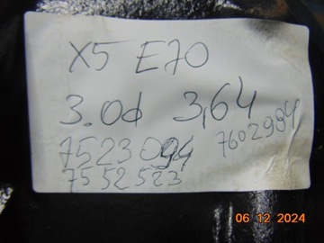 BMW E70 X5 3.0D NÁPRAVA DIFER DIFERENCIÁL ZADNÍ 3.64 7523094
