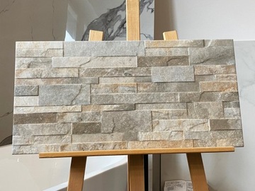 Gres Płytka elewacyjna kamień 30x60 łupek beż