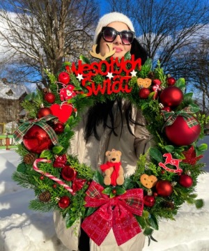 Держатель 2 шт, сплошной крючок ВЕШАЛКА для венка, гирлянда на дверь, польский