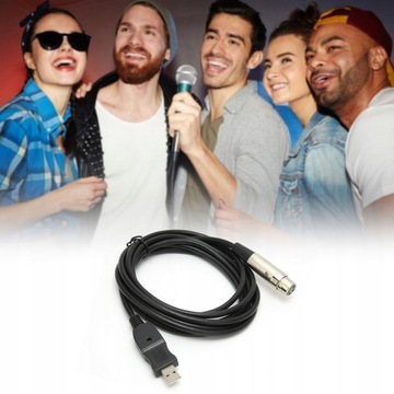 Кабель-адаптер USB «папа» — «мама» XLR, 3 метра