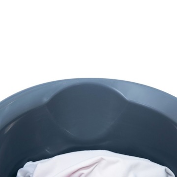 MISKA PLASTIKOWA 6L MIEDNICA CIEMNOSZARA