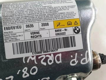 BMW 5 E60 E61 08R M-PAKET ULOŽENÍ VZDUCHOVÁ DVEŘE PRAVÝ PŘEDNÍ