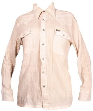 WRANGLER koszula BEIGE regular WESTERN SHIRT _ L