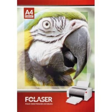 Прозрачная глянцевая клейкая пленка для лазерных принтеров 10A4