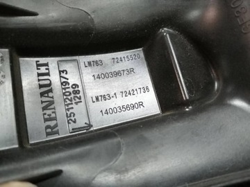 KOLEKTOR SACÍ/ZBĚRNÉ 1.0 TCE MICRA K14 DUSTER II 140039673R 140035690R