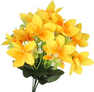 SZTUCZNE KWIATY ROŚLINY BUKIET LILIE GAŁĄZKI