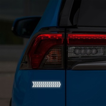 Светоотражающие наклейки со стрелками для велосипедных шлемов