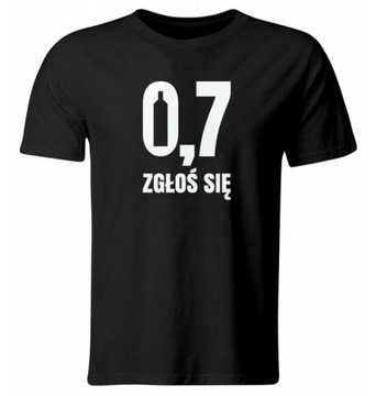 KOSZULKA 0,7 ZGŁOŚ SIĘ PARODIA SERIALU ROZ. XXL