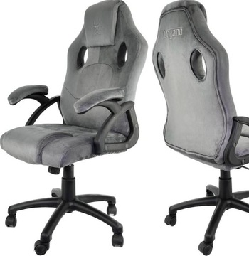 АЛЬКАНТАРА тканевый письменный стул, мягкое вращающееся игровое кресло