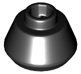 Lego Nowy stożek Black Cone 1 1/2 x 1 1/2 x 2/3 Truncated 33492