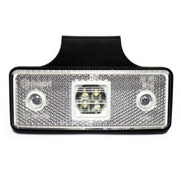 LAMPA OBRYSOWA BIAŁA LED 12/24V obrysówka przednia