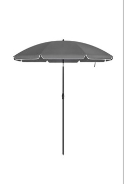 PARASOL NA PLAŻE Songmisc 160 cm odcienie szarości, regulowany