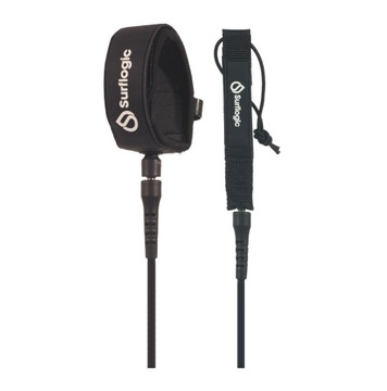 Leash do deski Surf Logic Surf Pro 6 Black
