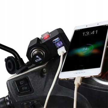 Розетка прикуривателя + USB 2x USB 5V 2.1A