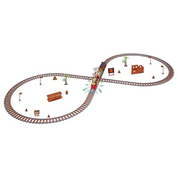 ch-Xmas Train Tracks Set with Light Sound 251 PCS