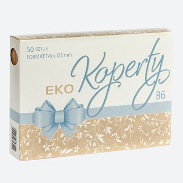 Koperty eko kraft 176x125mm / 50 sztuk