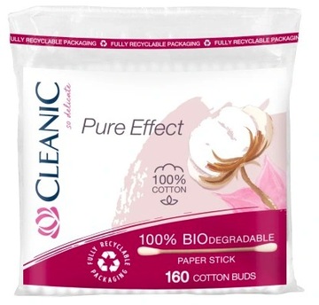 Cleanic Pure Effect Patyczki higieniczne 160 szt