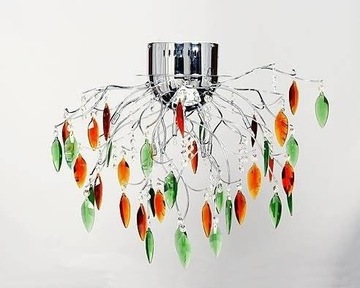Lampa sufitowa wisząca 8x20W G4 chrom Akant 30-040