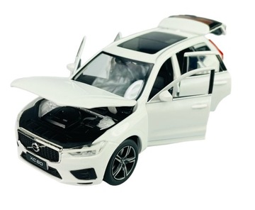 TAYUMO 2018 VOLVO XC60 BIAŁY 1:32 NOWY METALOWY MODEL ŚWIATŁO